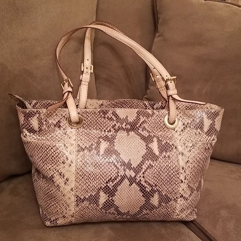 Michael Kors Python Jet Set Tote - image 1